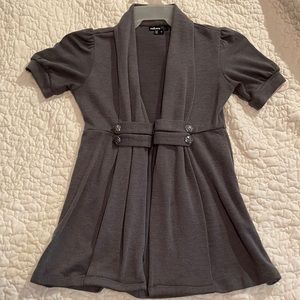 Takara brand open front sweater vest.